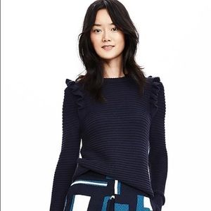 Banana Republic Ruffle Shoulder Sweater